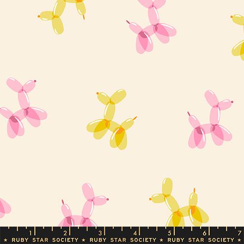 Float Natural balloon doggie fabric by Rashida Coleman Hale for Ruby Star Society, RS1147 11