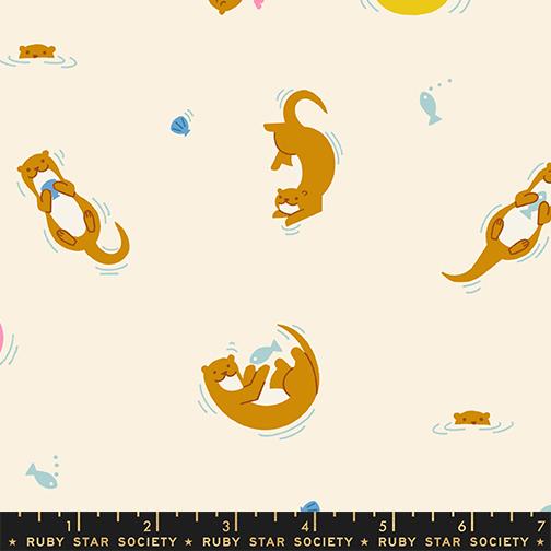 Float Natural otterly fabric by Rashida Coleman Hale for Ruby Star Society, RS1145 11