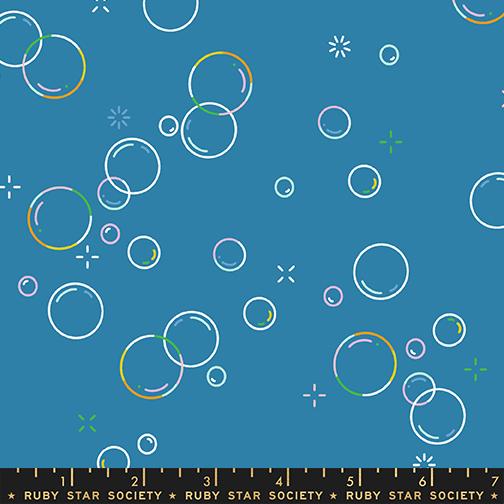 Float Parachute Blue bubbly fabric by Rashida Coleman Hale for Ruby Star Society, RS1146 19