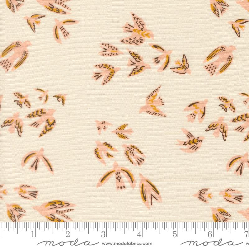 Flora & Thread Eggshell on a wing fabric by Fancy That Design House for Moda, 45682 11