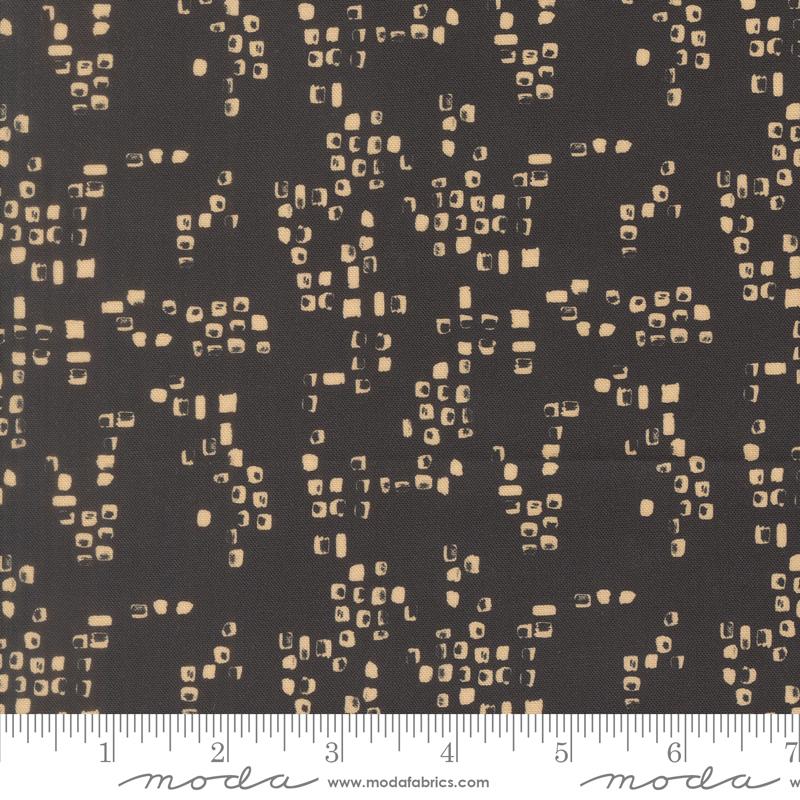 Flora & Thread Midnight scattered fabric by Fancy That Design House for Moda, 45687 18