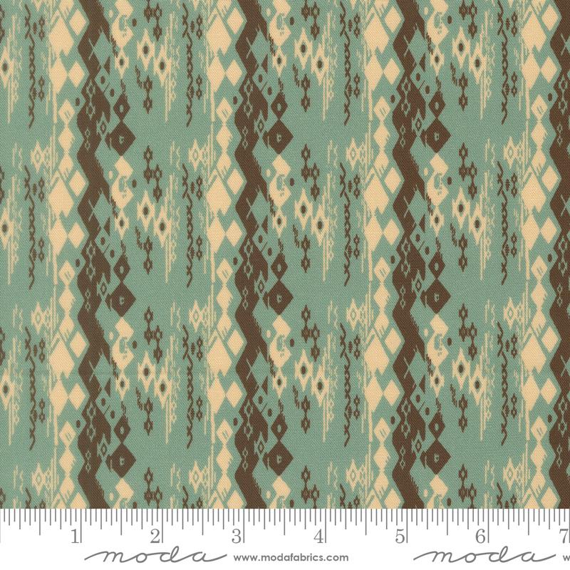 Flora & Thread Teal wander weave fabric by Fancy That Design House for Moda, 45685 16