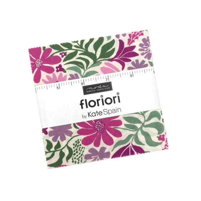 Floriori charm pack of 42 5-inch precut squares by Kate Spain for Moda