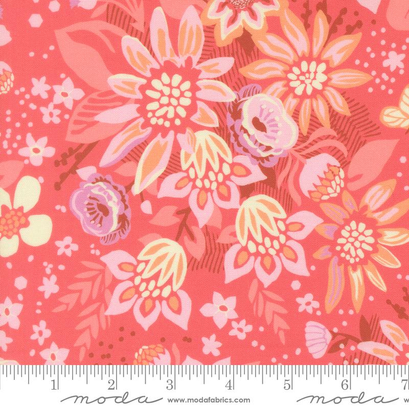 Floriori Flamingo floret fabric by Kate Spain for Moda, 27350 12