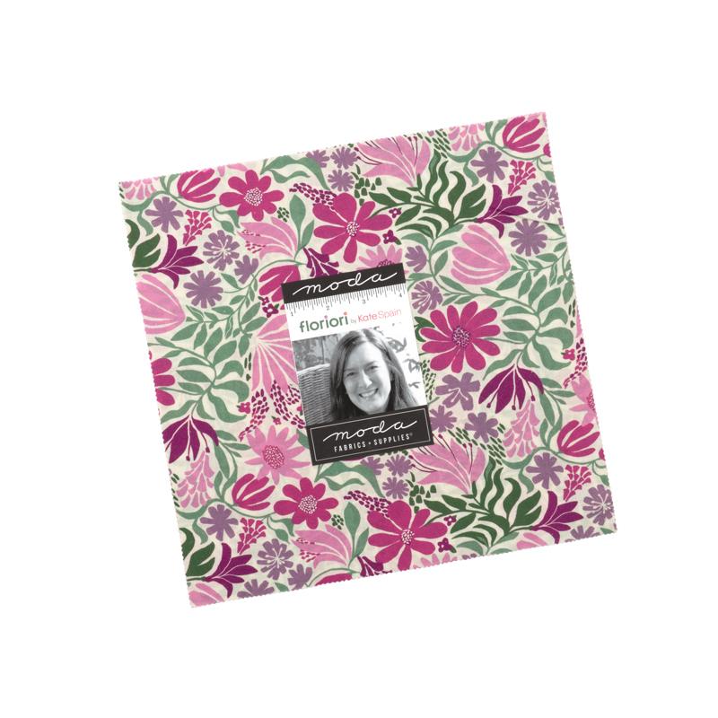 Floriori layer cake of 42 10-inch precut squares by Kate Spain for Moda