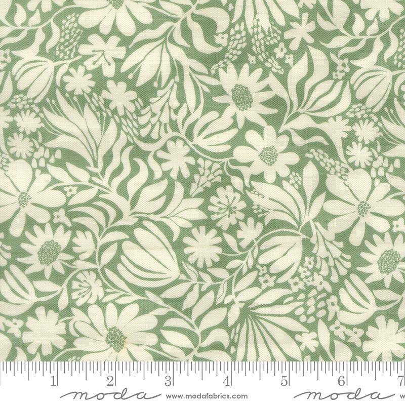 Floriori Sage botanica fabric by Kate Spain for Moda, 27354 15