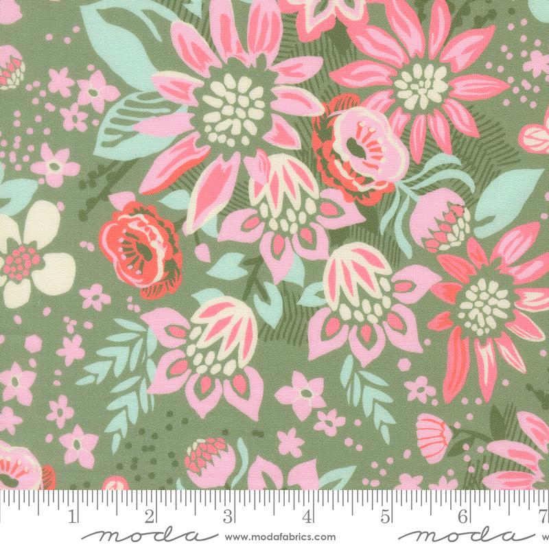 Floriori Sage floret fabric by Kate Spain for Moda, 27350 14