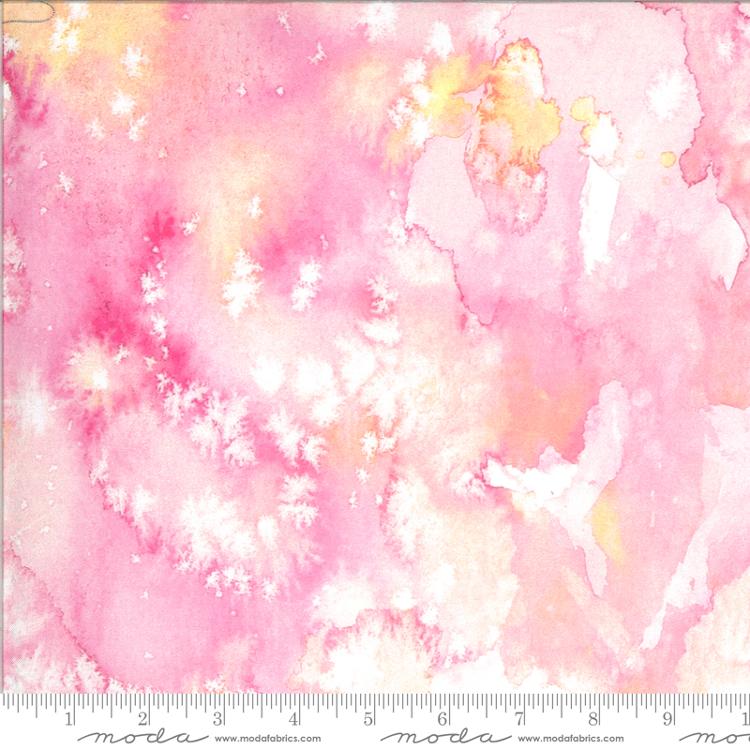 Flow Fuchsia pink watercolor tonal fabric by Create Joy Project for Moda, 8433 21