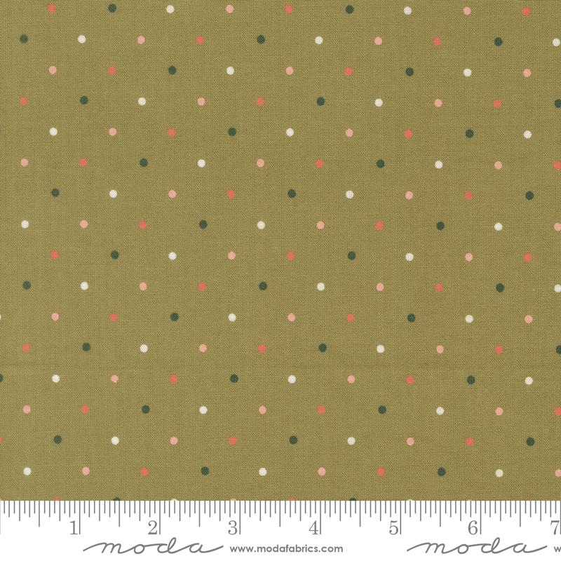 Garden Glam Grass magic dot fabric by Lella Boutique for Moda, 5230 76
