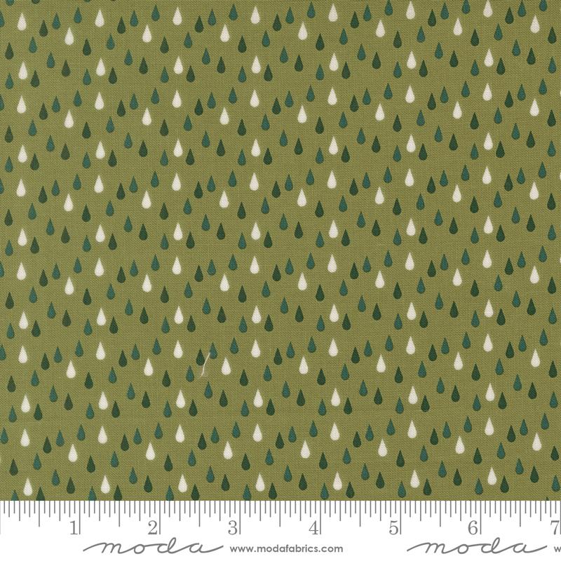 Garden Glam Grass raindrop fabric by Lella Boutique for Moda, 5274 16