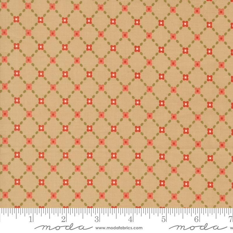 Garden Glam Oatmeal perennial fabric by Lella Boutique for Moda, 5273 12