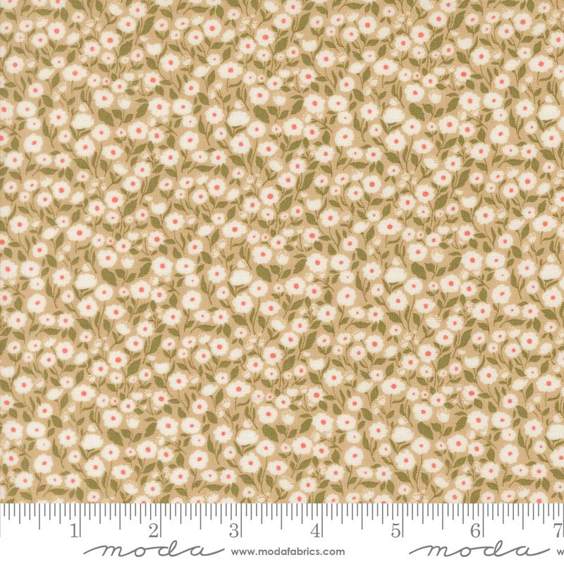 Garden Glam Oatmeal wild and free fabric by Lella Boutique for Moda, 5271 12