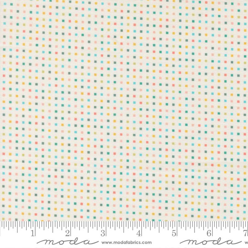 Hop Into Spring Cloud confetti blocks fabric by Elena Amo for Moda, 39098 11