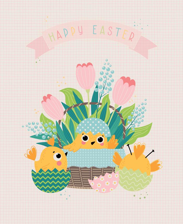 Hop Into Spring Panel Cloud hop into spring panel fabric by Elena Amo for Moda, 39099 11