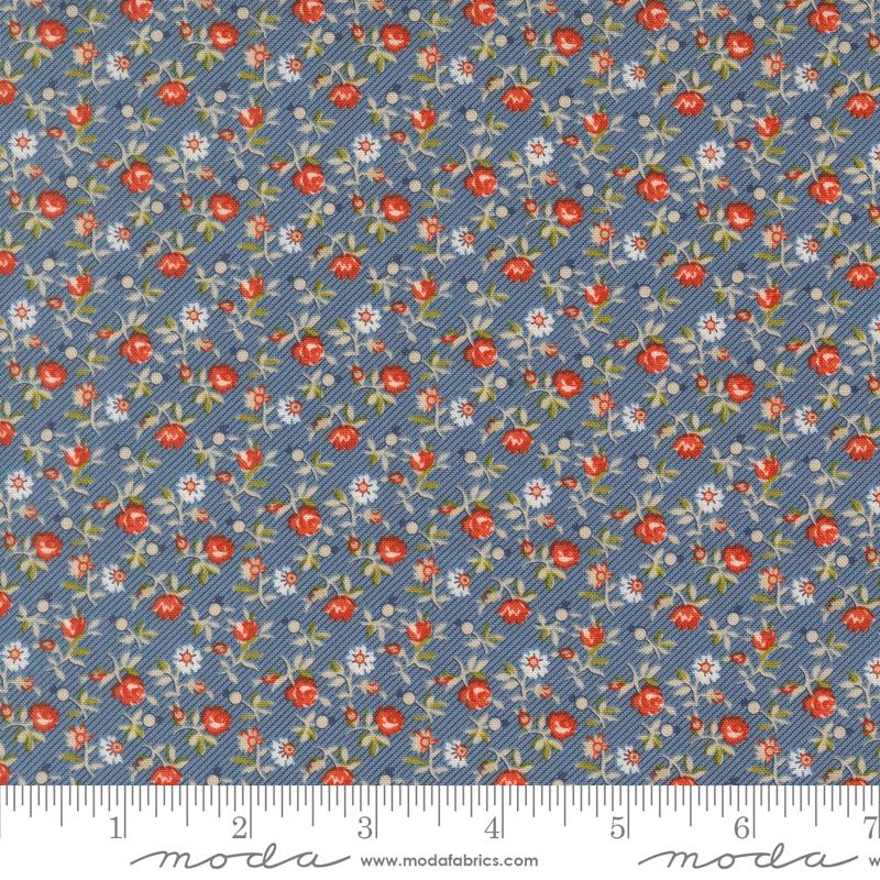 Larkspur & Linen Cornflower petticoat fabric by Fig Tree & Co. for Moda, 35455 26