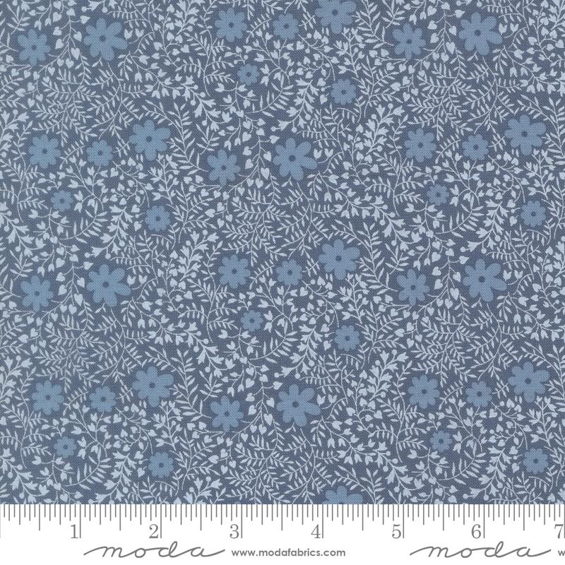 Larkspur & Linen Cornflower summer's meadow fabric by Fig Tree & Co. for Moda, 35454 27