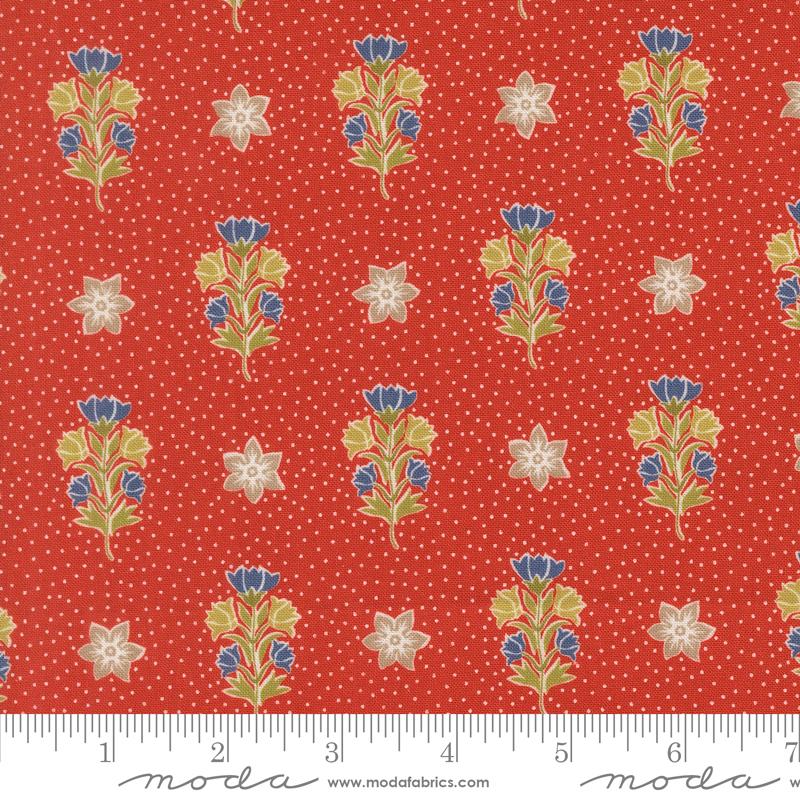 Larkspur & Linen Pomegranate deco flowers fabric by Fig Tree & Co. for Moda, 35453 23
