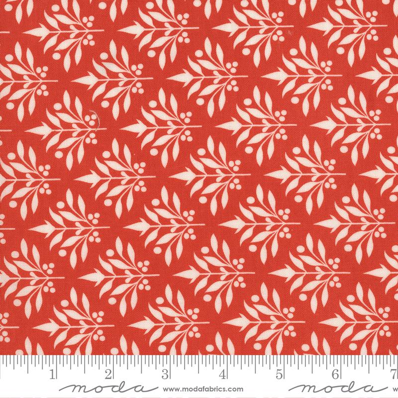 Larkspur & Linen Pomegranate wallpaper fabric by Fig Tree & Co. for Moda, 35452 23