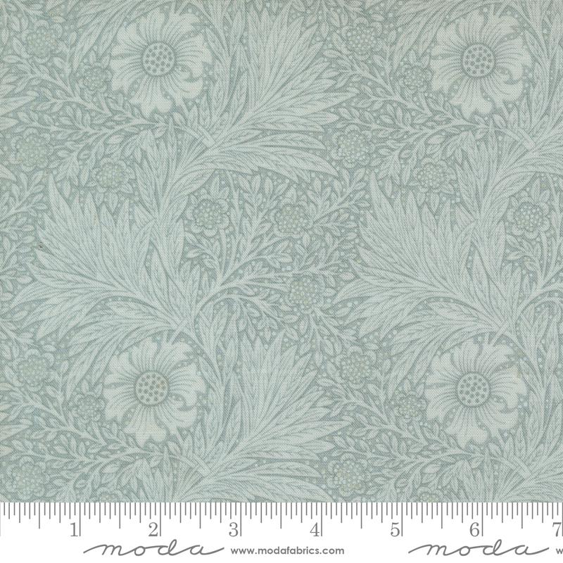 Larkspur & Linen Sky morris marigolds fabric by Fig Tree & Co. for Moda, 35451 24