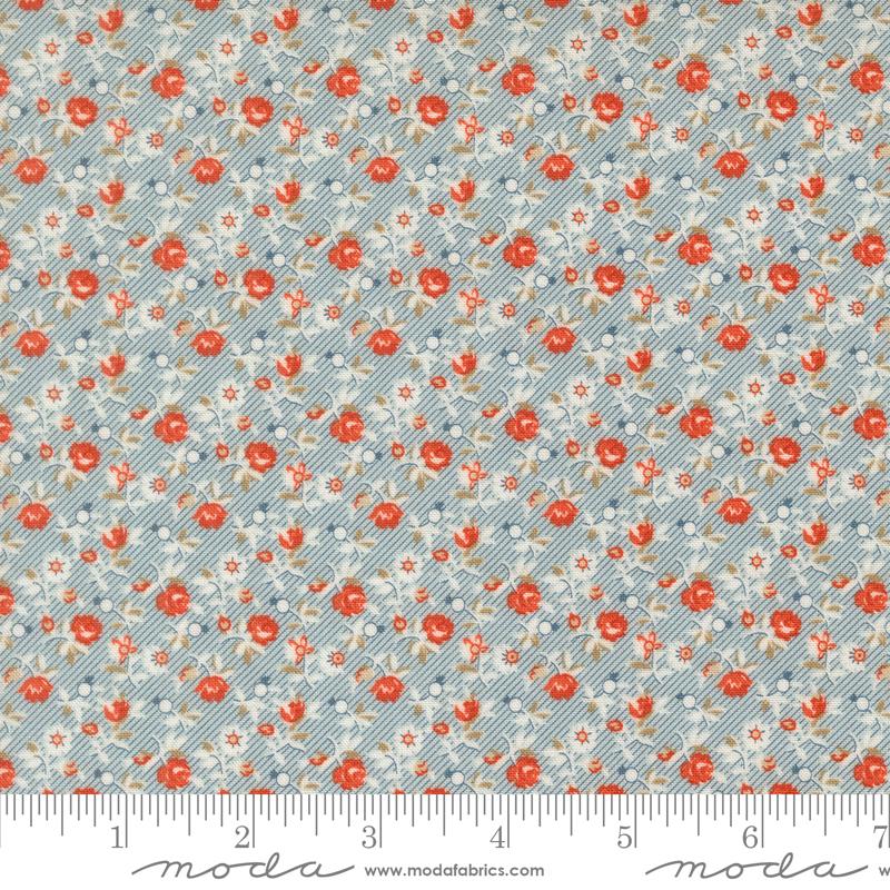 Larkspur & Linen Sky petticoat fabric by Fig Tree & Co. for Moda, 35455 24