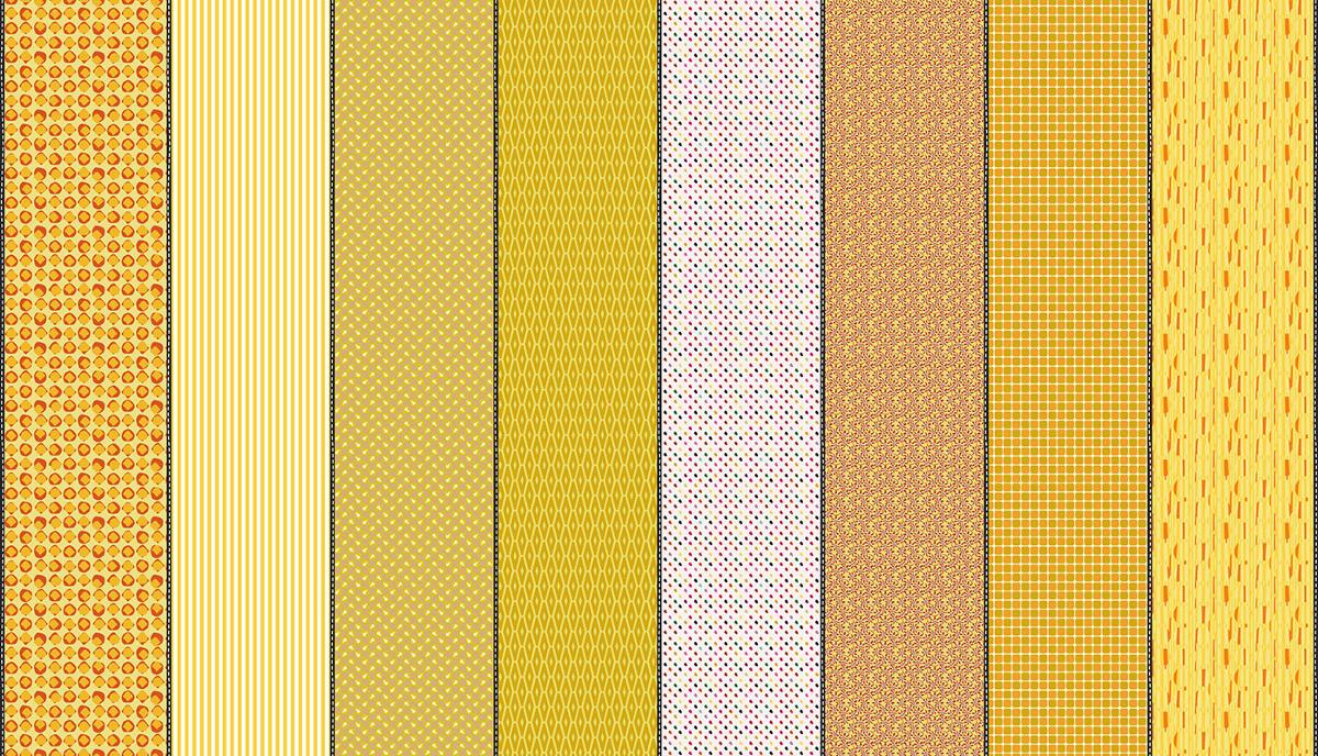 Lollie Jar Yellow lollies fabric by Jen Kingwell for Moda, 18277 11