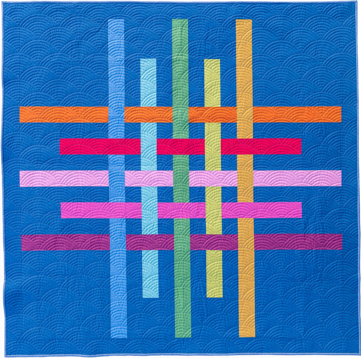 Overlap quilt in solids