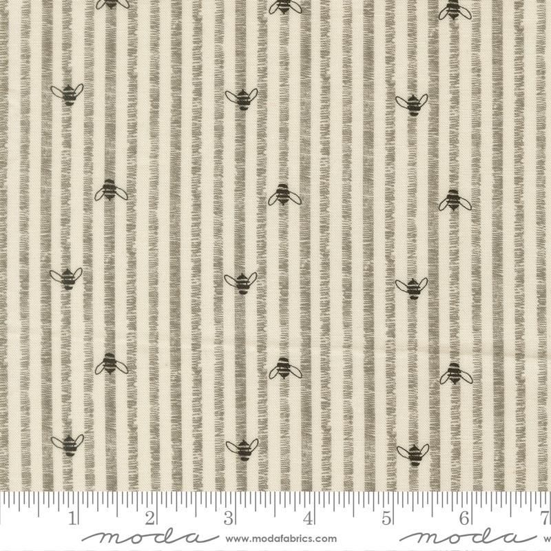 Pollinators Cloud bee stripes fabric by Robin Pickens for Moda, 48816 11