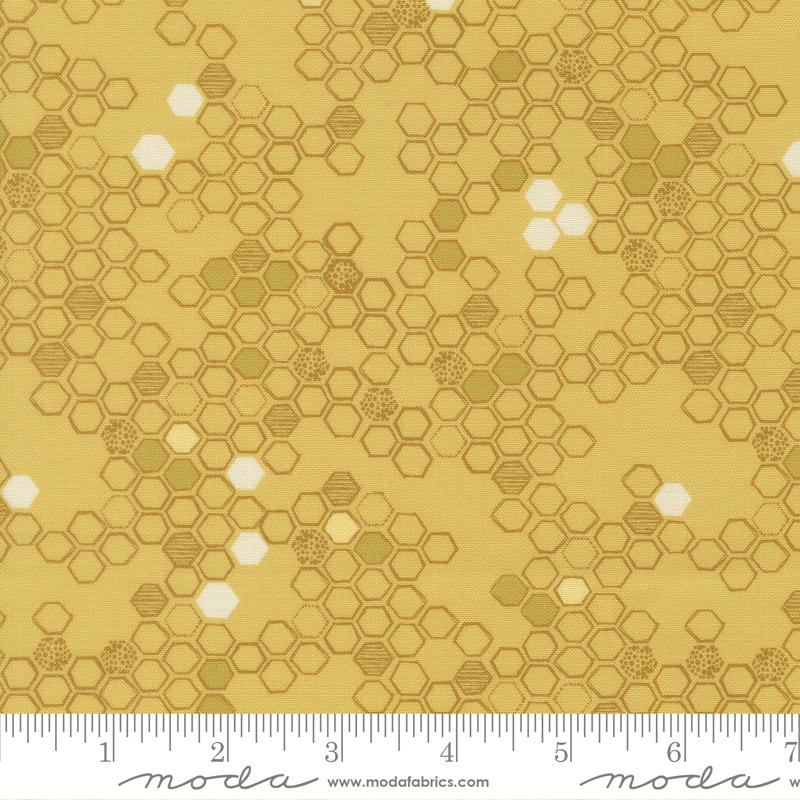 Pollinators Honey honeycomb fabric by Robin Pickens for Moda, 48815 13