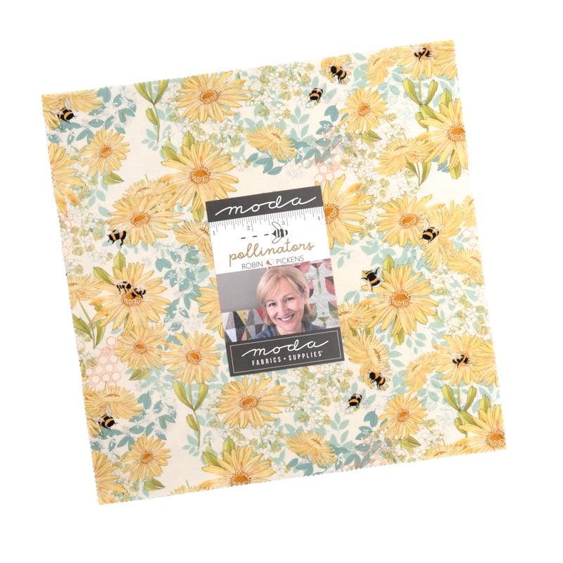 Pollinators layer cake of 42 10-inch precut squares by Robin Pickens for Moda