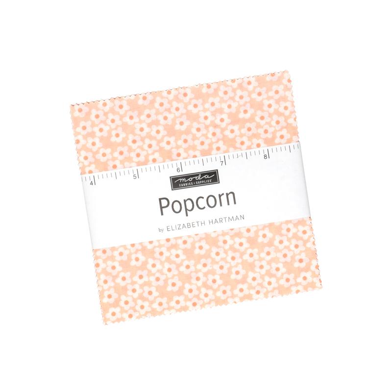 Popcorn charm pack of 42 5-inch precut squares by Elizabeth Hartman for Moda