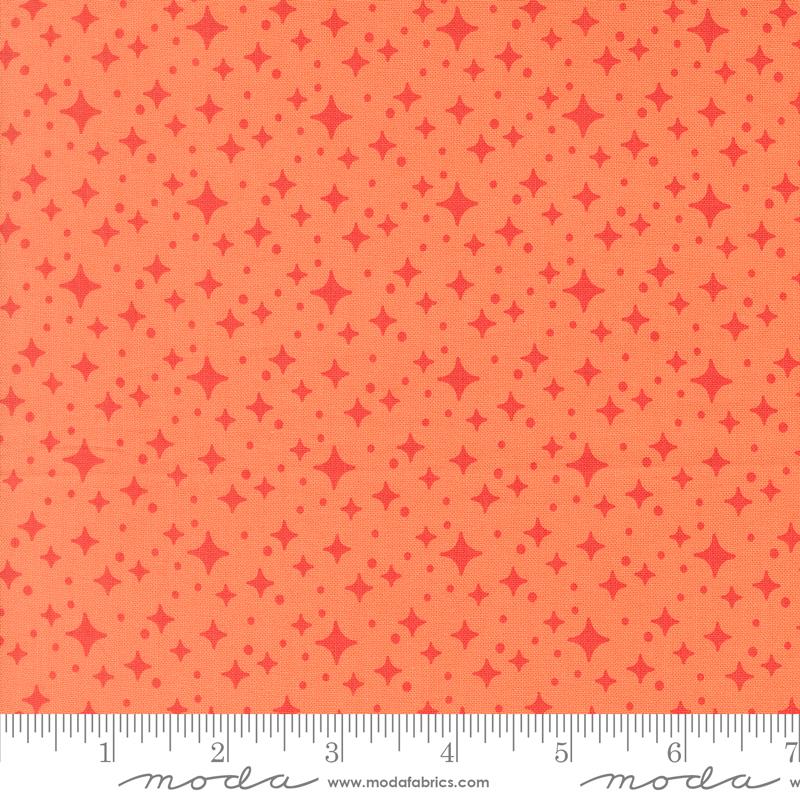 Popcorn Coral starlight fabric by Elizabeth Hartman for Moda, 51284 11