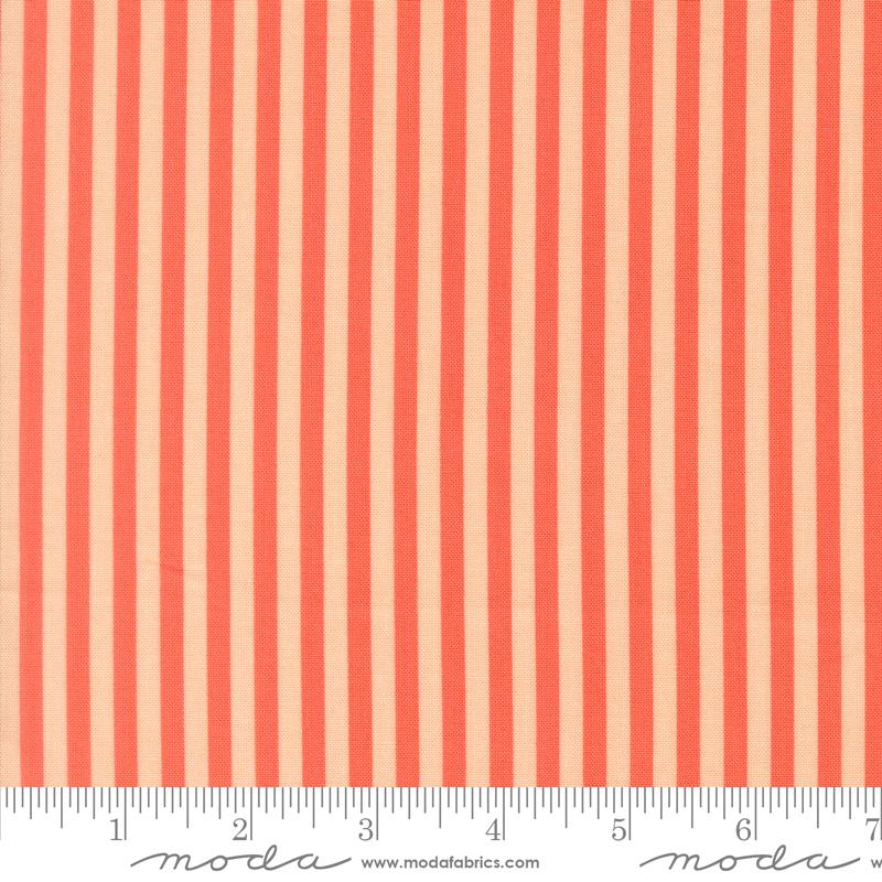 Popcorn Coral stripes fabric by Elizabeth Hartman for Moda, 51283 19