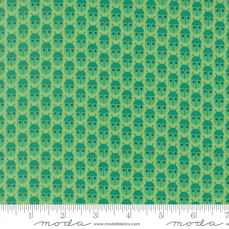 Popcorn Jade little bugs fabric by Elizabeth Hartman for Moda, 51280 15