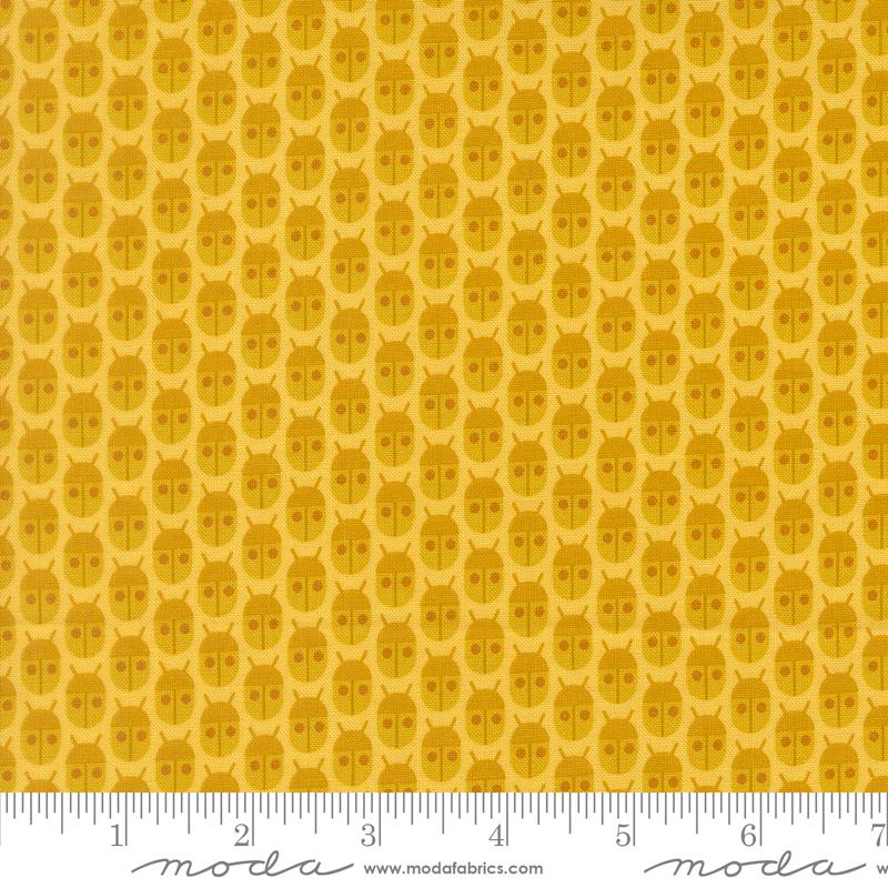 Popcorn Lemon little bugs fabric by Elizabeth Hartman for Moda, 51280 12