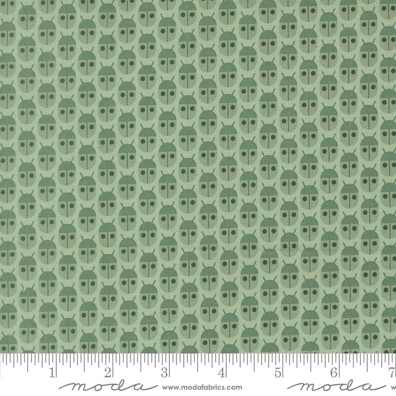Popcorn Mist little bugs fabric by Elizabeth Hartman for Moda, 51280 23