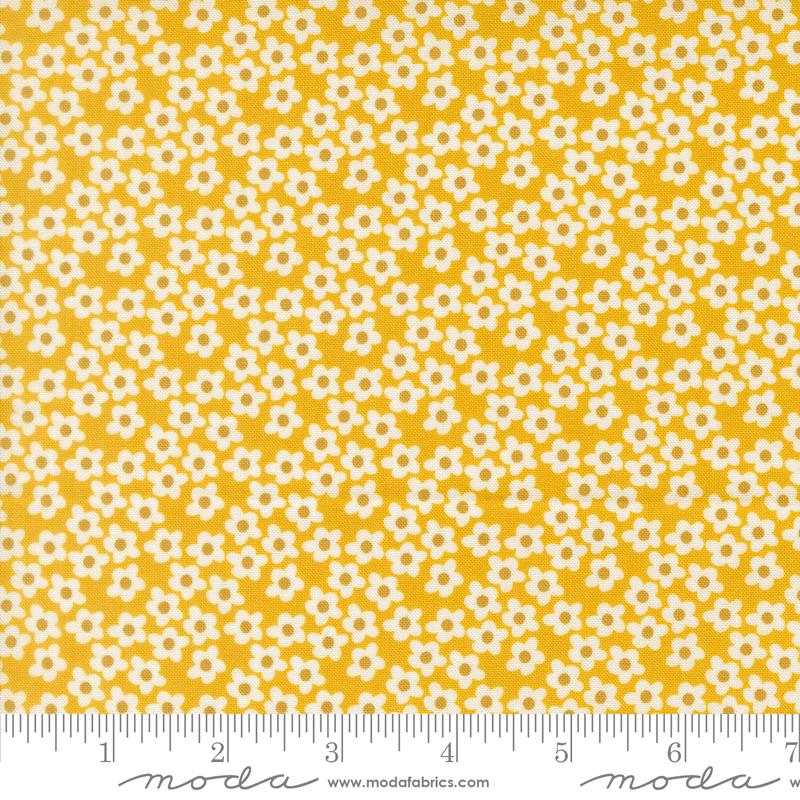 Popcorn Orange popcorn flowers fabric by Elizabeth Hartman for Moda, 51282 25