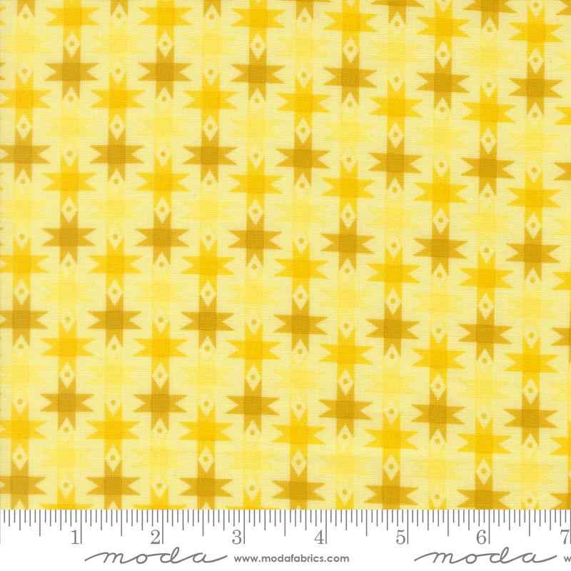 Popcorn Sunshine ribbon stars fabric by Elizabeth Hartman for Moda, 51281 13