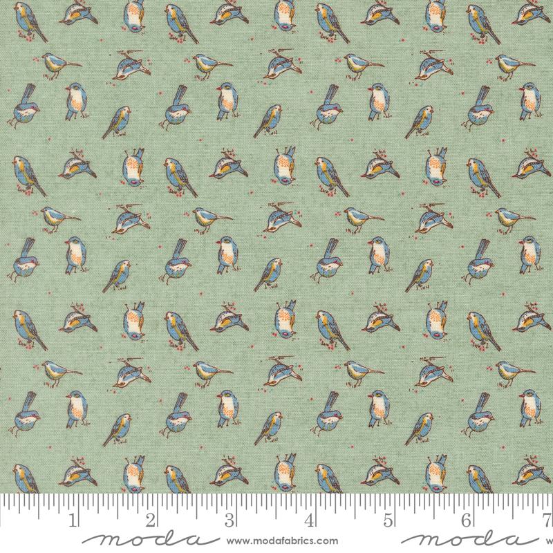 Sorrel Aqua orlo birdie fabric by BasicGrey for Moda, 30793 16