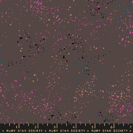 Speckled Caviar dark brown speckle blender fabric by Rashida Coleman Hale for Ruby Star Society, RS5027 134