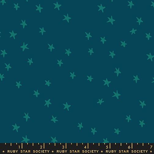 Starry Galaxy dark blue star print fabric by Alexia Abegg for Ruby Star Society, RS4109 87
