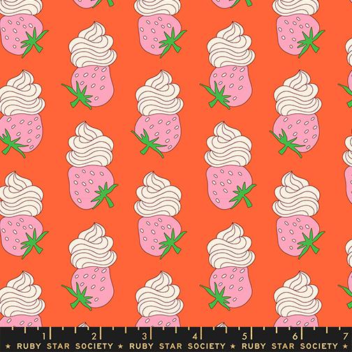 Sugar Cone 2 Florida strawberry whip fabric by Kimberly Kight for Ruby Star Society, RS3112 13