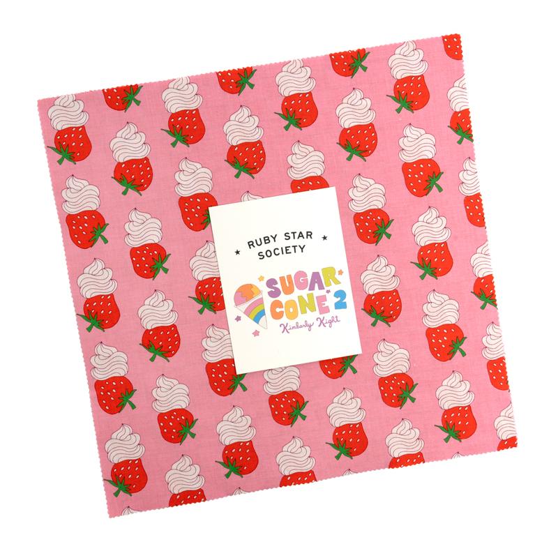 Sugar Cone 2 layer cake of 42 10-inch precut squares by Kimberly Kight for Ruby Star Society