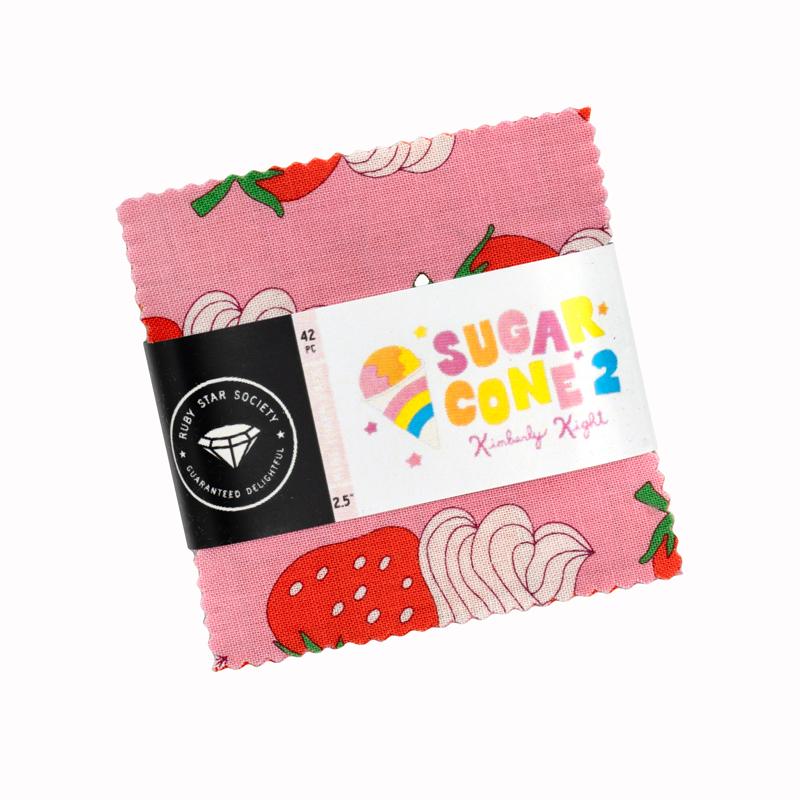 Sugar Cone 2 mini charm of 42 2.5-inch precut squares by Kimberly Kight for Ruby Star Society