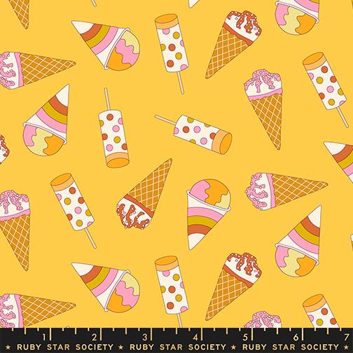 Sugar Cone 2 Sunshine treat toss fabric by Kimberly Kight for Ruby Star Society, RS3108 12