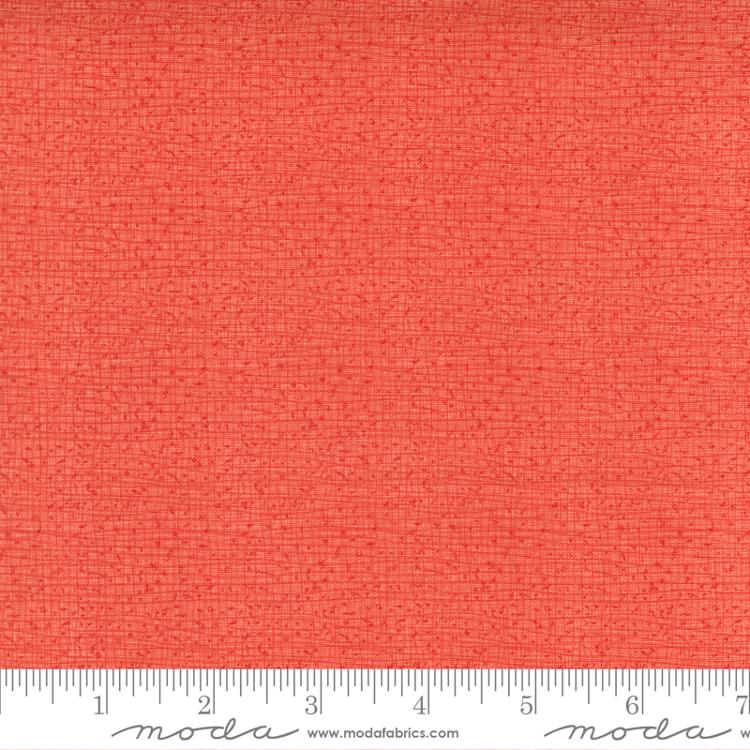 Thatched Pink Grapefruit peach tweed texture fabric by Robin Pickens for Moda, 48626 181