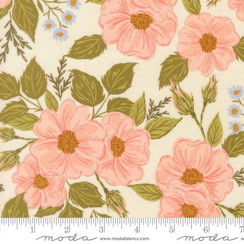 Wildbriar Blush garden song fabric by Sweetfire Road for Moda, 43220 23