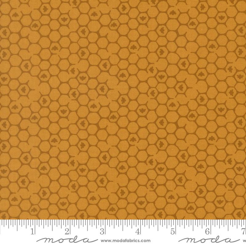 Wildbriar Golden honeycomb fabric by Sweetfire Road for Moda, 43226 12