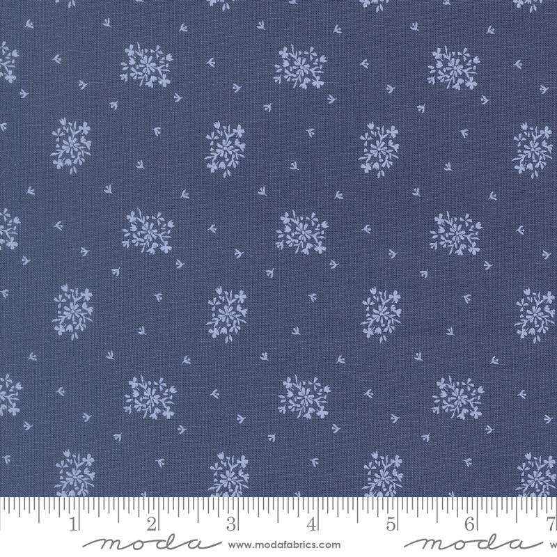 Wildbriar Maine Blueberry flower girl fabric by Sweetfire Road for Moda, 43227 15