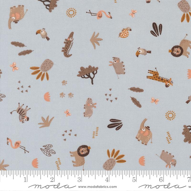 Wildly Cute Safari Sky safari mix fabric by Elena Amo for Moda, 39085 13